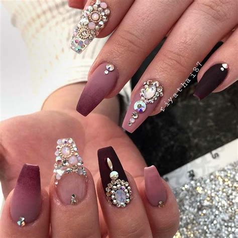 elegant nail art with stones|simple nail art images.